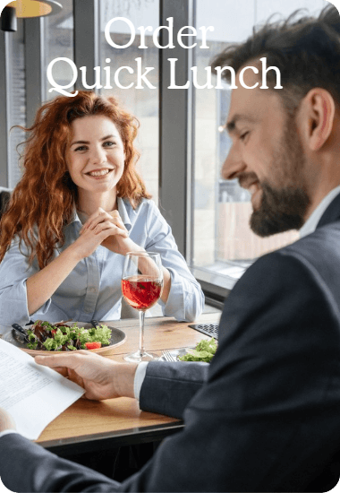 “Order my usual for quick lunch today at 1:00 PM.”